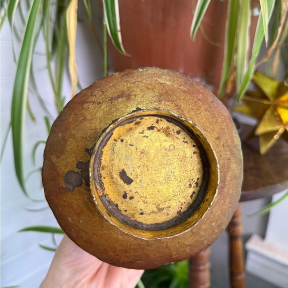 Arts and crafts hammered candle stick holder - Picture 5 of 6